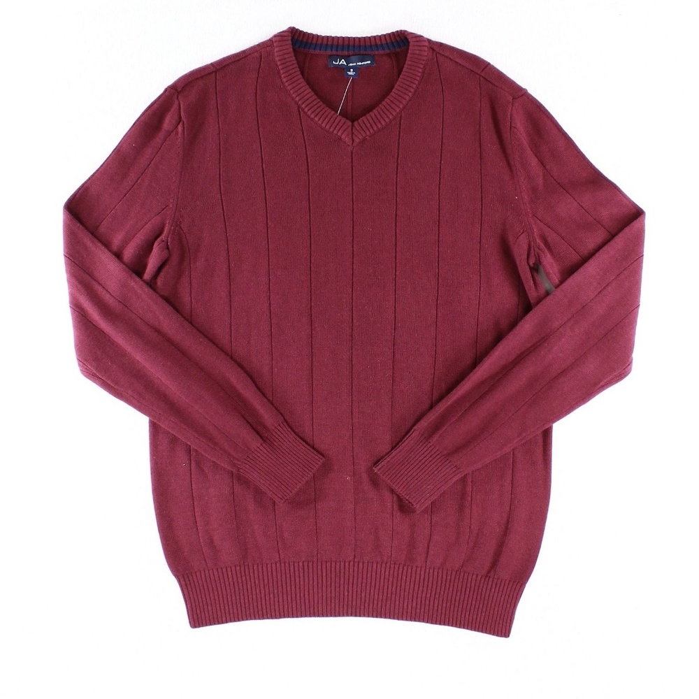 🆕NWOT V-Neck Stripe Texture Sweater